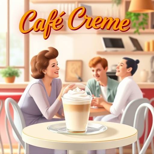 Affiche de la série 'Café Crème', une comédie de situation amusante