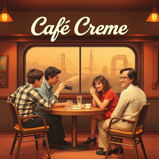 Affiche de la série Café Crème, une comédie de situation légère et pleine d'humour