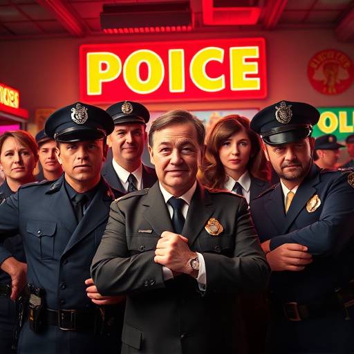 Affiche de la série 'La Brigade Fantôme', une comédie policière déjantée avec des personnages hauts en couleur