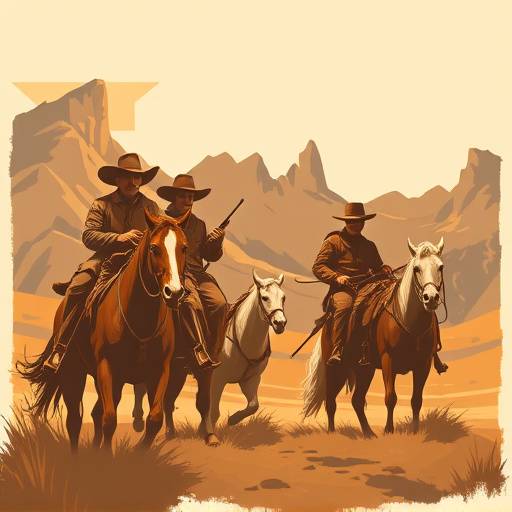 Affiche de la série Les Pionniers, un western moderne revisitant les codes du genre avec une touche d'originalité