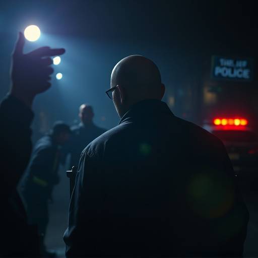 Affiche de la série 'Section Criminelle', un drame policier sombre et réaliste.